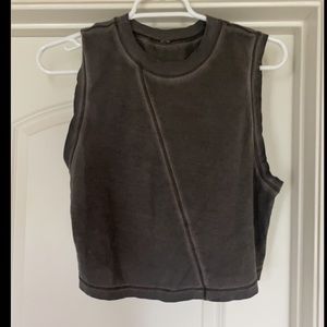 Lululemon Broken Beats Tank, Washed Black, Size 6